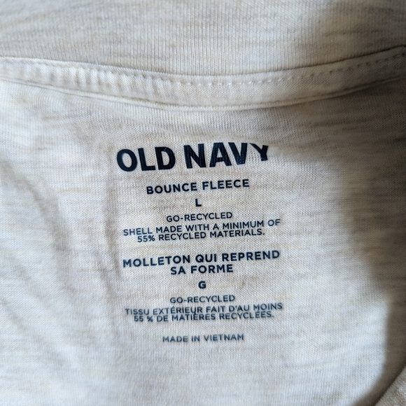 OLD NAVY Bounce Fleece Extra Soft Crop Sweatshirt Size L - Picture 7 of 9